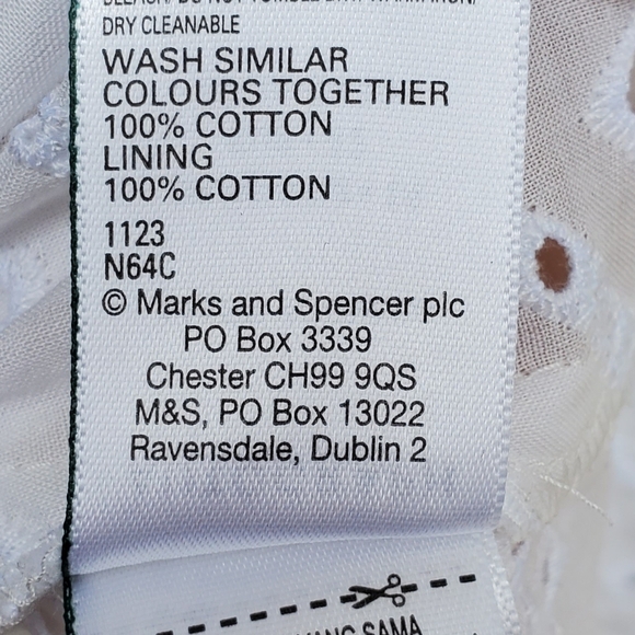 NEW! Autograph White Eyelet Button-Down Shirtdress Size 14 - Picture 5 of 5